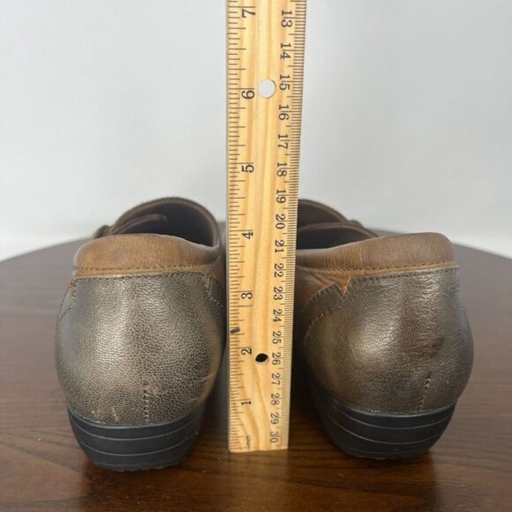 Dansko Franny Shoes Women's 40 / 9.5 Brown Leather Round Toe Slip On 5500160200 - Picture 11 of 16